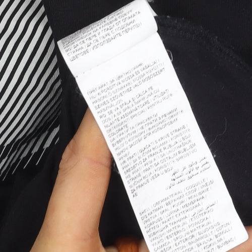 Puma Men's Black Graphic Sports T-Shirt, Size L