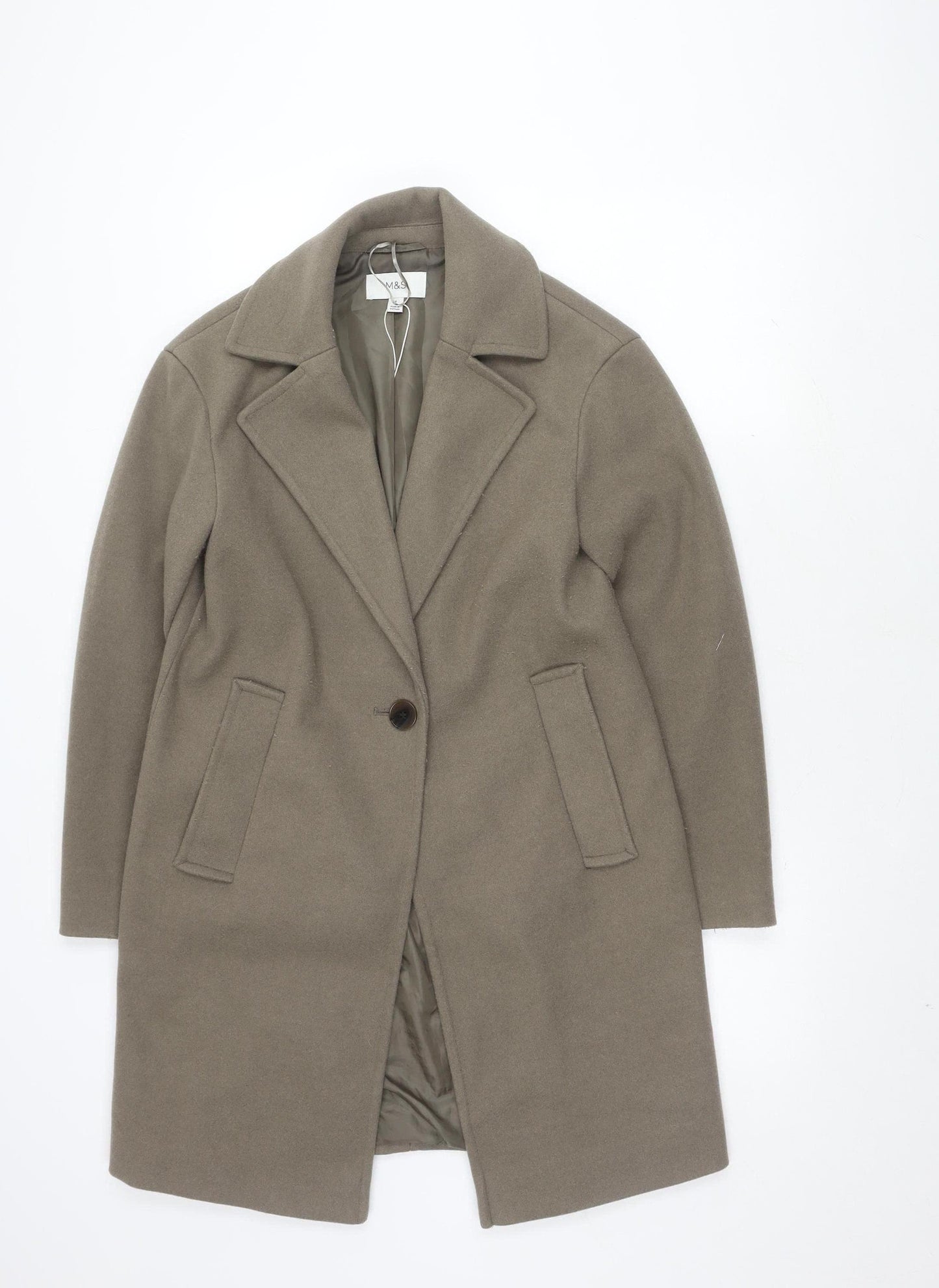 Marks and Spencer Women's Grey Coat Size 8