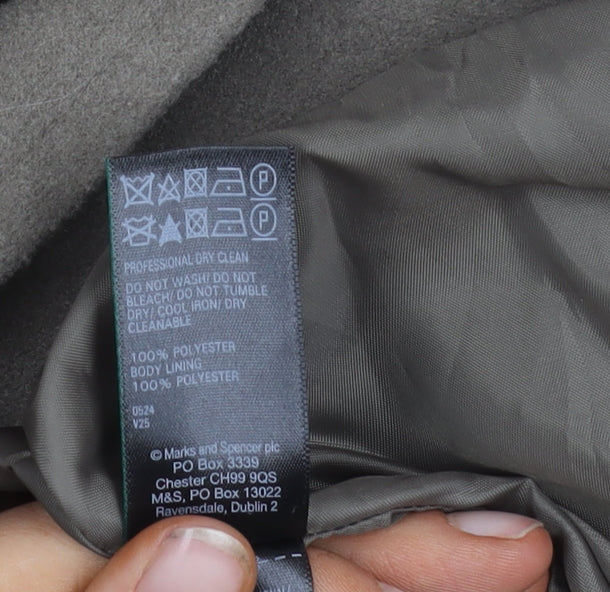 Marks and Spencer Women's Grey Coat Size 8