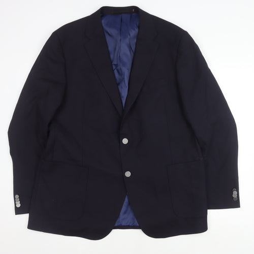 Marks and Spencer Men's Blue Wool Blazer 38R