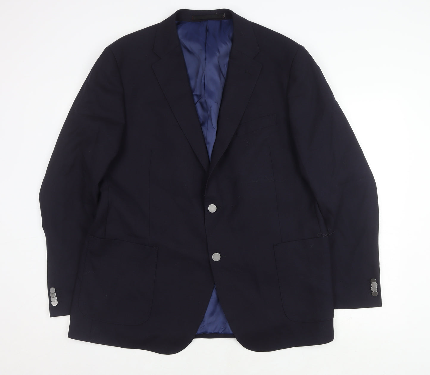 Marks and Spencer Men's Blue Wool Blazer 38R