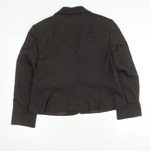 Marks and Spencer Women's Petite Blazer, Size 16, Brown