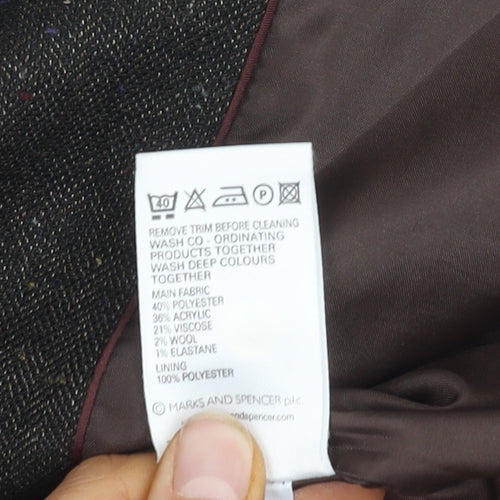 Marks and Spencer Women's Petite Blazer, Size 16, Brown