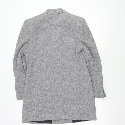 Eugen Klein Women's Grey Herringbone Blazer, Size 8