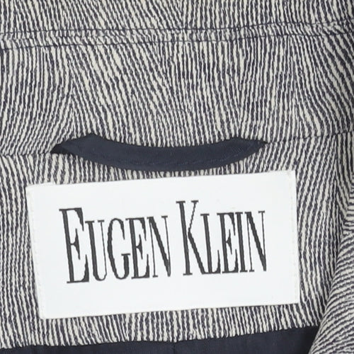 Eugen Klein Women's Grey Herringbone Blazer, Size 8