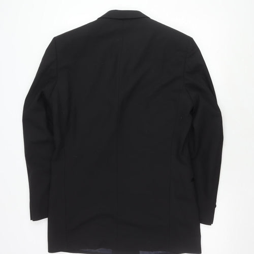 Marks and Spencer Men's Black Blazer, Size 38L Vintage