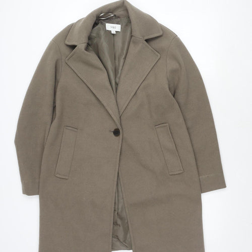Marks and Spencer Grey Coat - Women's Size 10