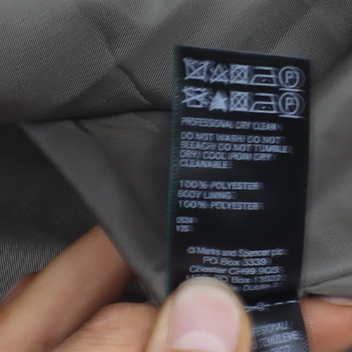 Marks and Spencer Grey Coat - Women's Size 10