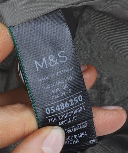Marks and Spencer Grey Coat - Women's Size 10