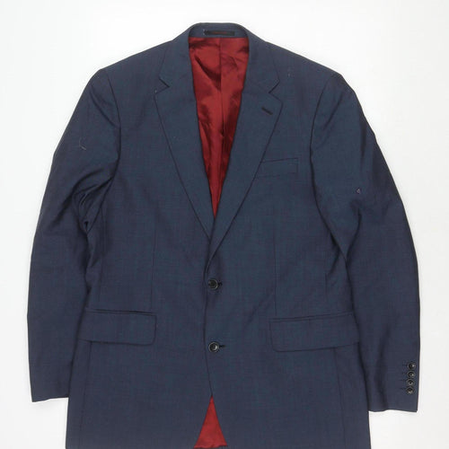 Chester Barrie Men's Blue Blazer 40R Wool Formal Jacket