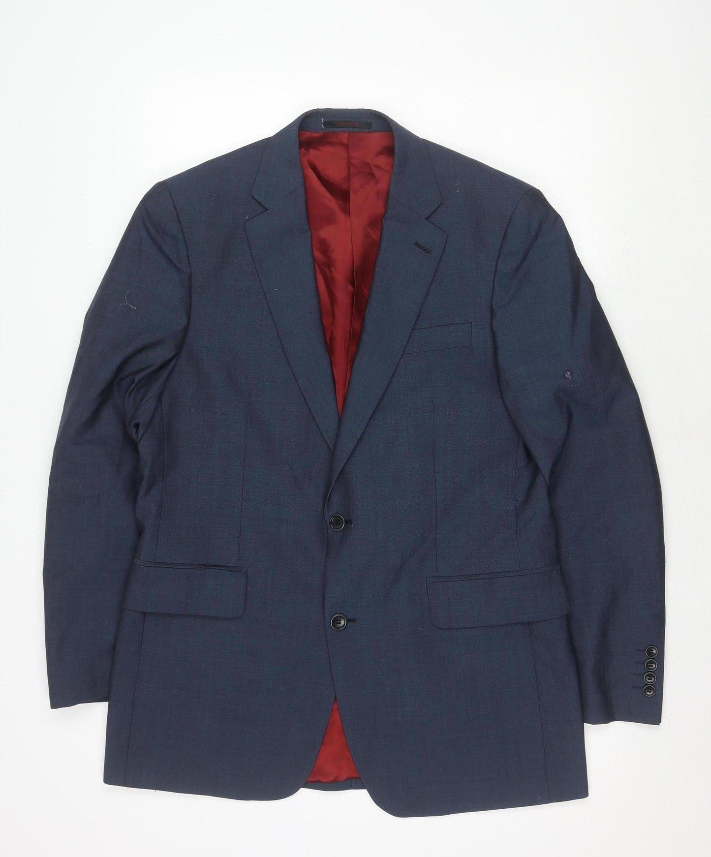 Chester Barrie Men's Blue Blazer 40R Wool Formal Jacket