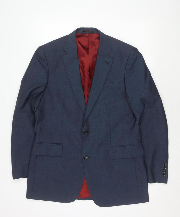 Chester Barrie Men's Blue Blazer 40R Wool Formal Jacket