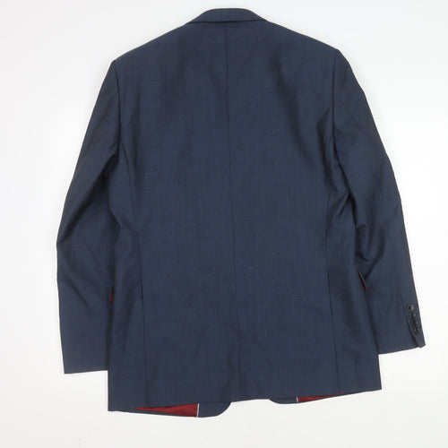 Chester Barrie Men's Blue Blazer 40R Wool Formal Jacket