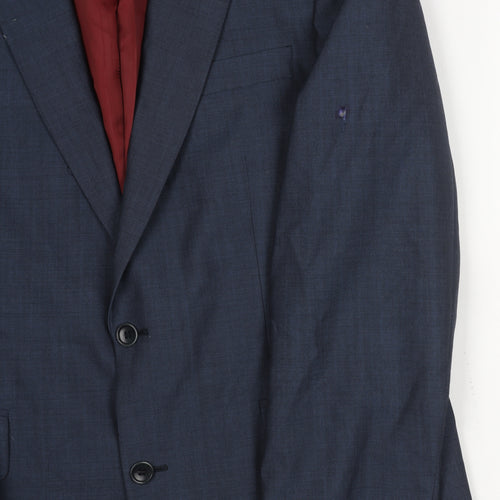 Chester Barrie Men's Blue Blazer 40R Wool Formal Jacket
