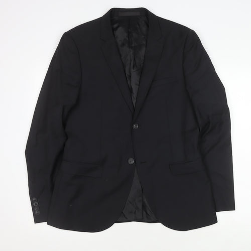 Topman Men's Black Blazer Jacket 40