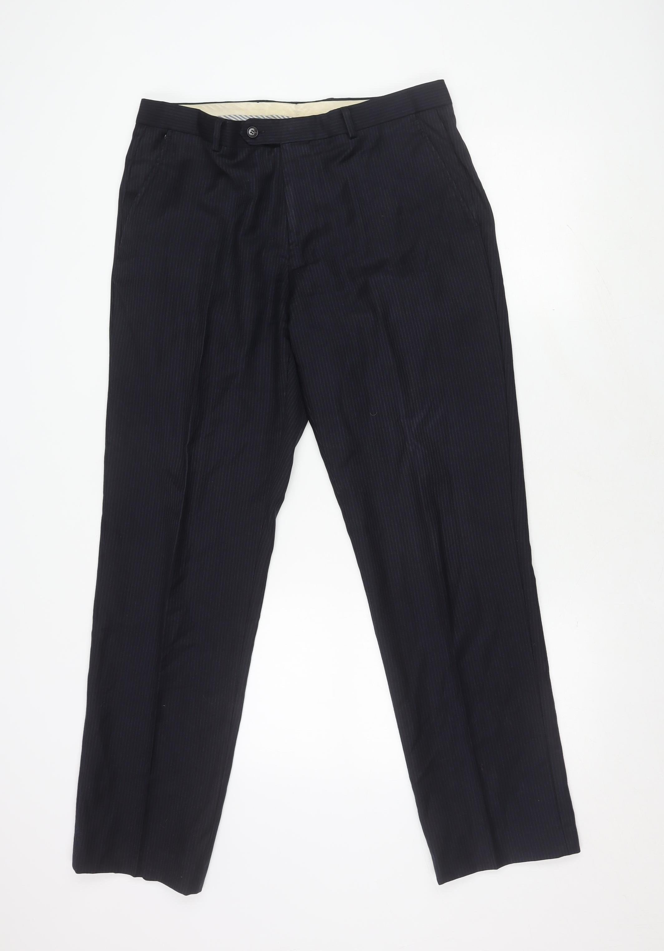 John Lewis Men's Black Dress Pants, Size 34 – Preworn