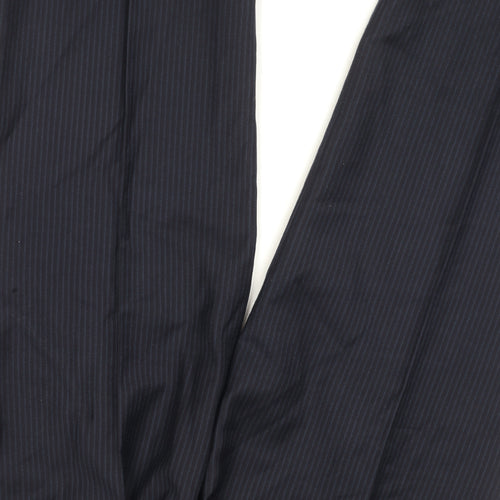 John Lewis Men's Black Wool Trousers - Size 34