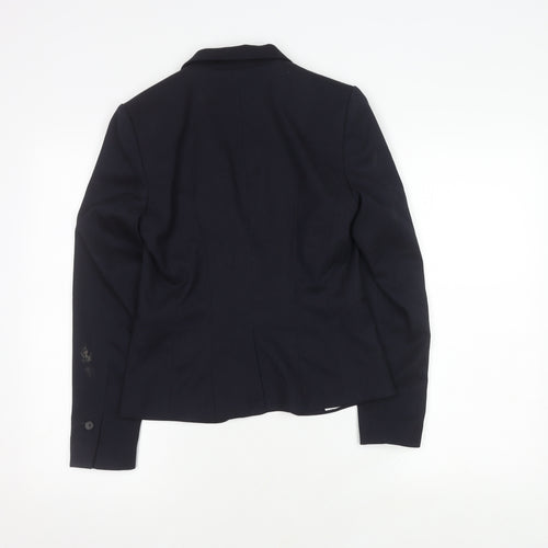 H&M Women's Black Suit Jacket Size 6 Regular Fit