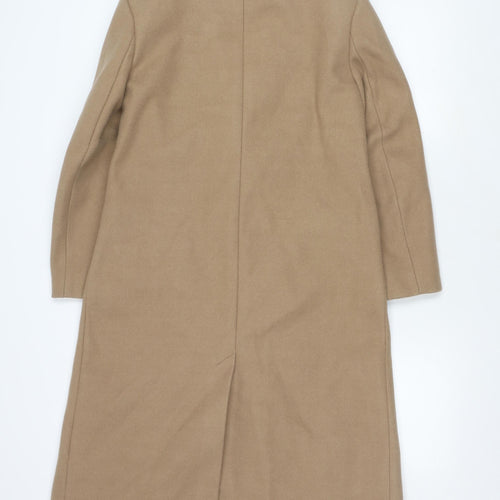 Marks and Spencer Women's Beige Wool Overcoat Size 16