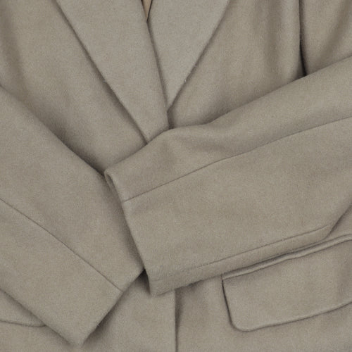 Marks and Spencer Women's Beige Wool Overcoat Size 16