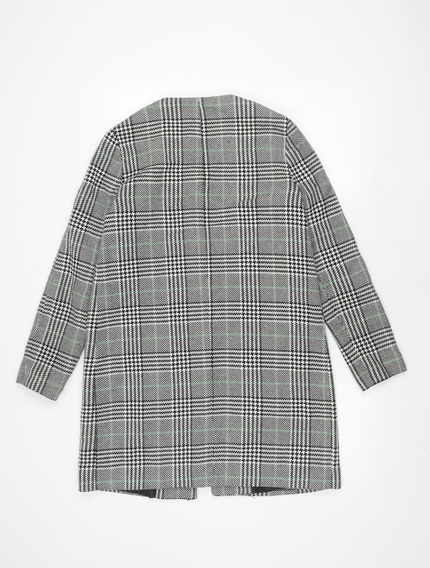 Zara Women's Mid-Length Check Blazer, Size S