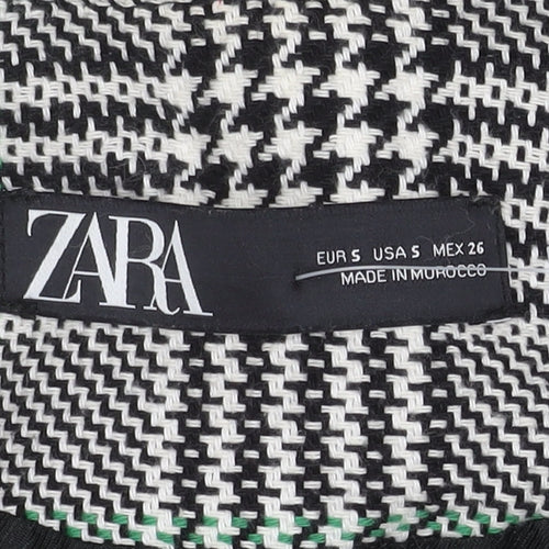 Zara Women's Mid-Length Check Blazer, Size S