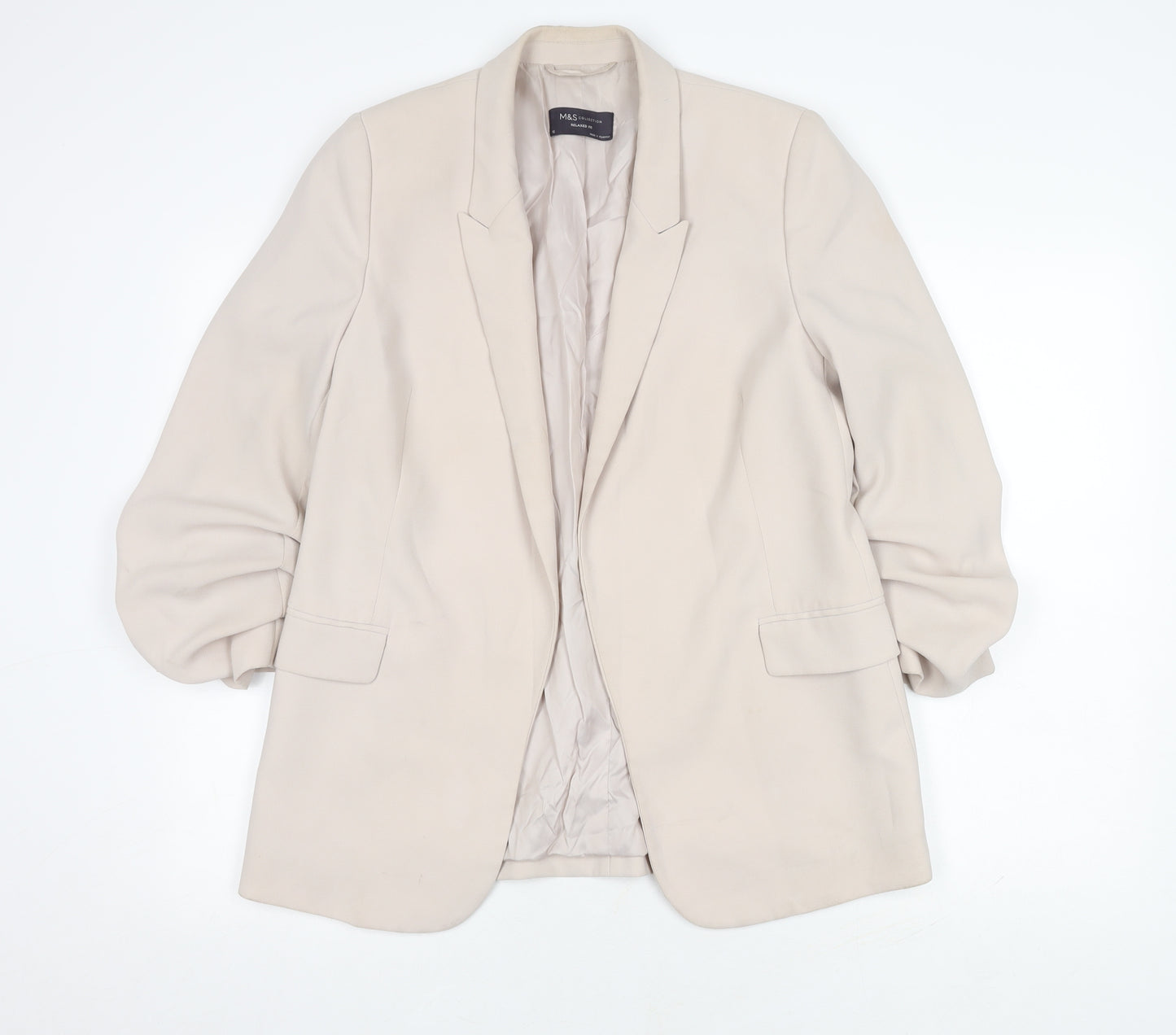 Marks and Spencer Beige Women's Blazer UK Size 10