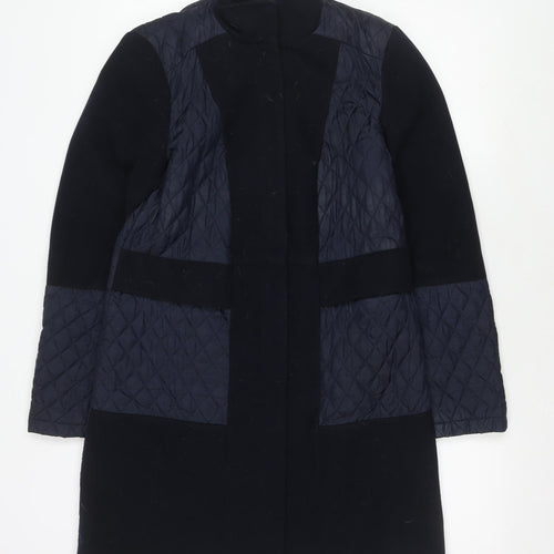 Marks and Spencer Women's Navy Quilted Coat Size 10