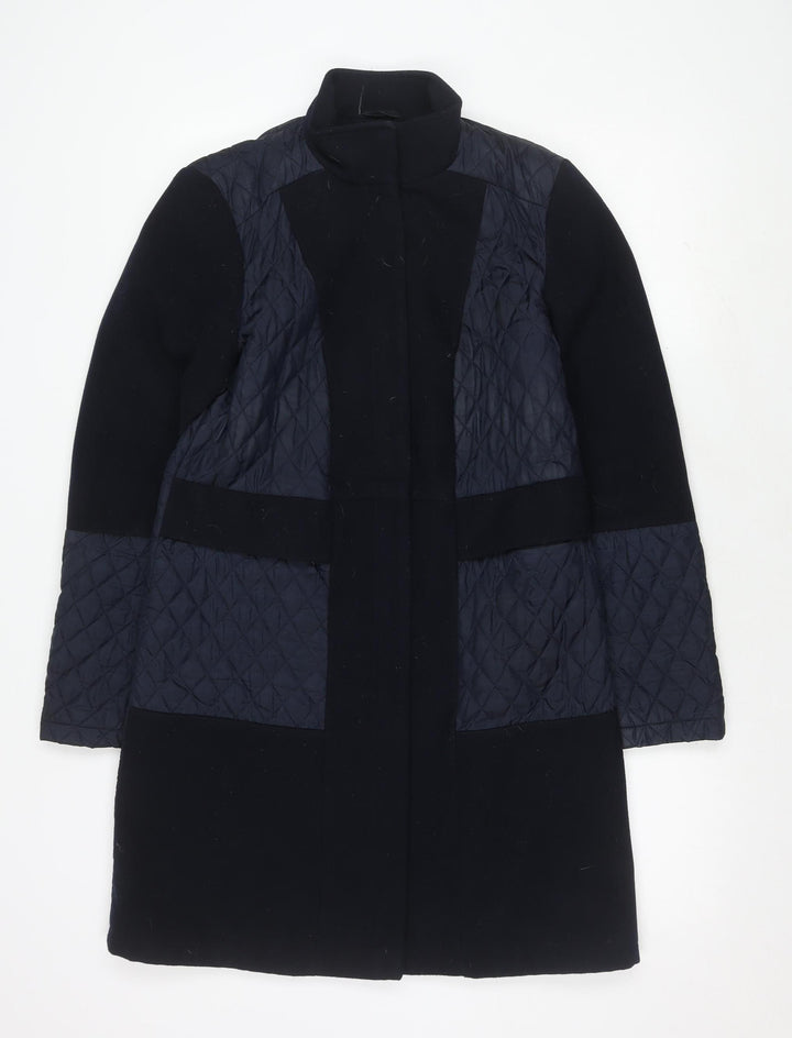Marks and Spencer Women's Navy Quilted Coat Size 10