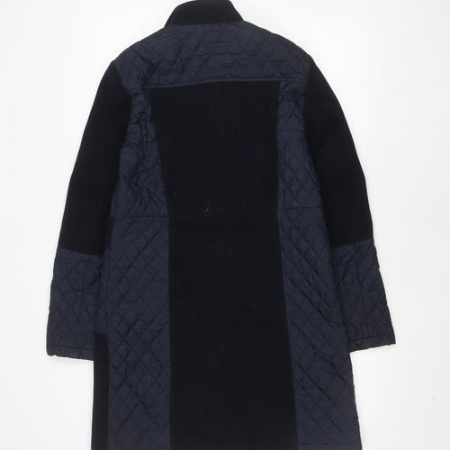 Marks and Spencer Women's Navy Quilted Coat Size 10