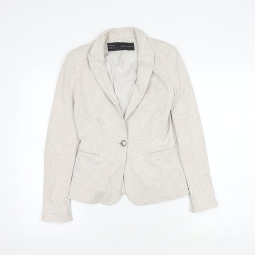 Zara Basic Women’s Ivory XS Slim Suit Jacket