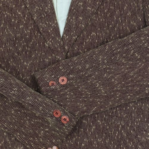 Klass Women's Brown Flecked Blazer, Size 16, Two-Button