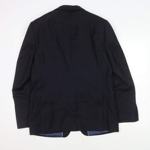 John Lewis Men's Blue Striped Suit Jacket 40R