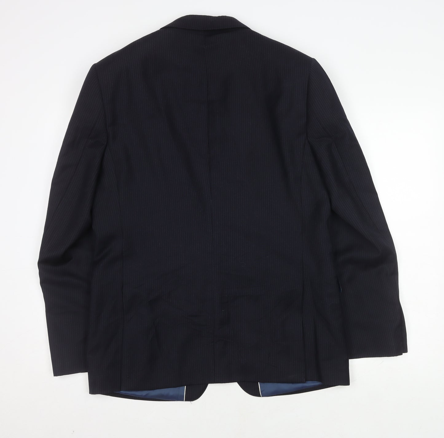 John Lewis Men's Blue Striped Suit Jacket 40R