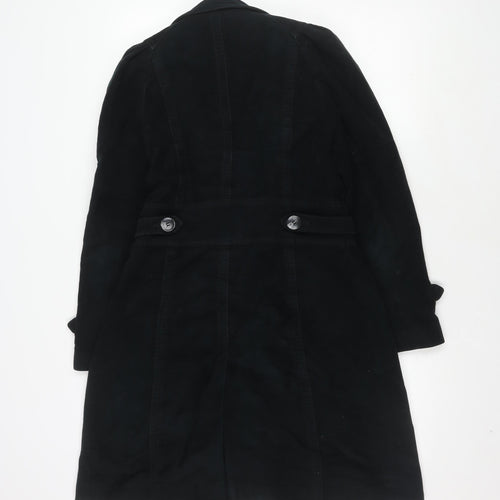 Next Women's Black Wool Overcoat Size 8