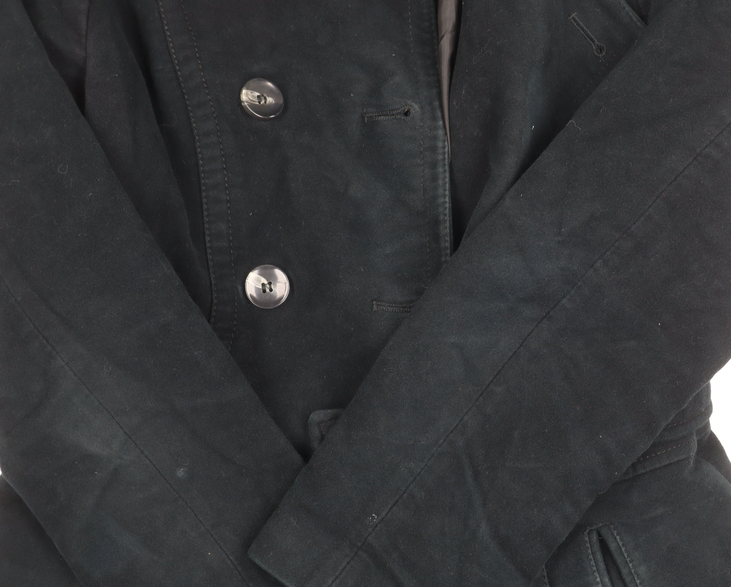 Next Women's Black Wool Overcoat Size 8