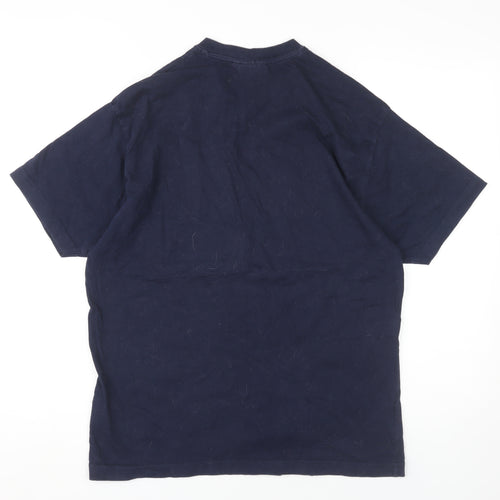 Kangol Men's V-Neck Blue T-Shirt, Size M