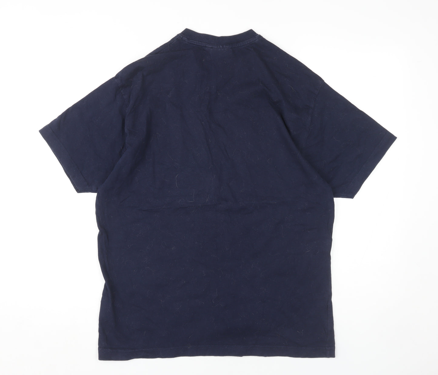Kangol Men's V-Neck Blue T-Shirt, Size M