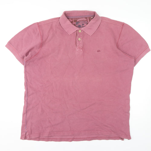 Mantaray Men's Pink XL Polo Shirt - Short Sleeve