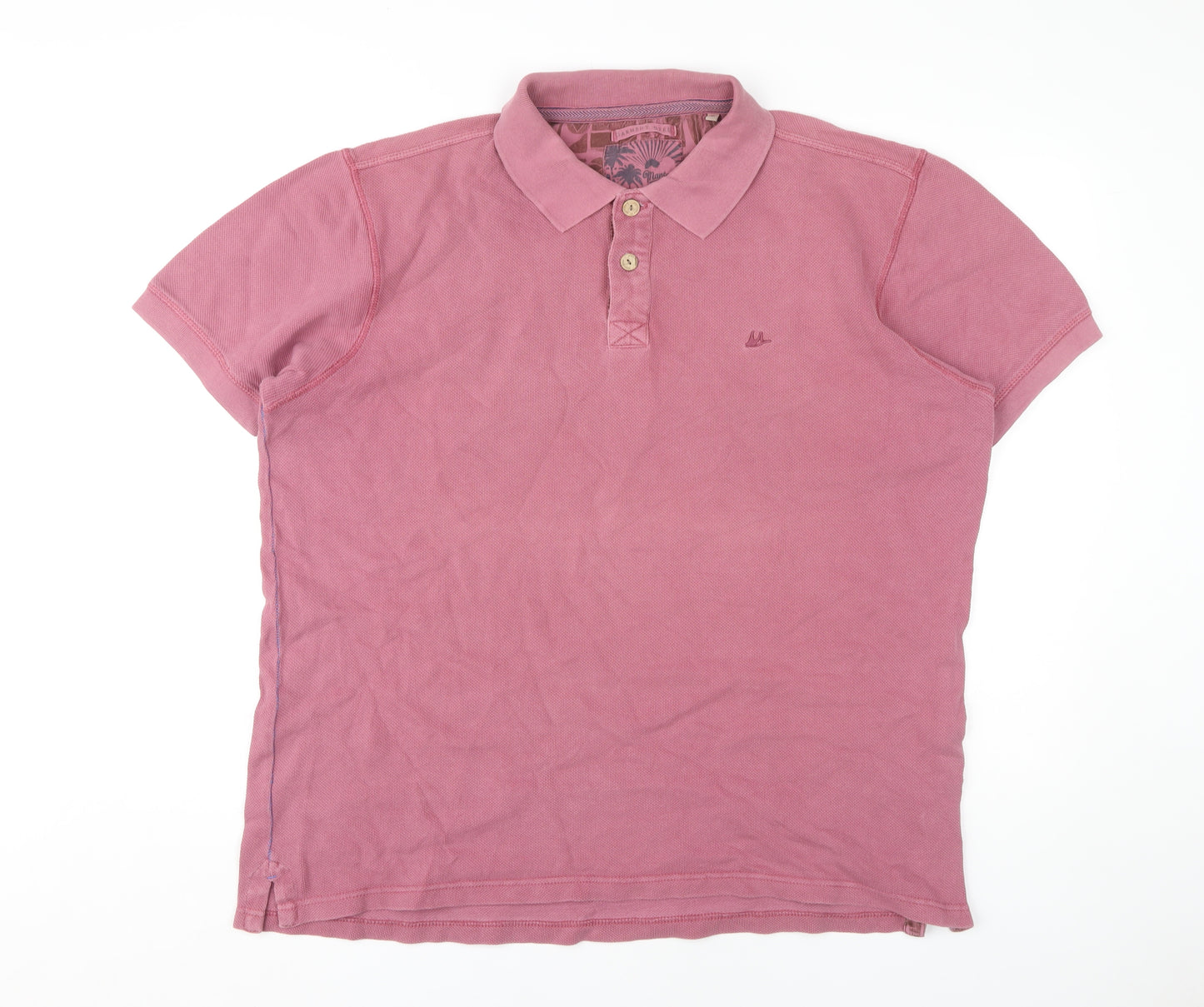 Mantaray Men's Pink XL Polo Shirt - Short Sleeve