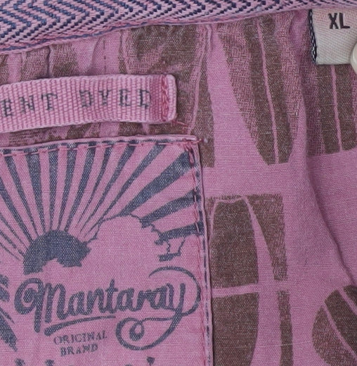 Mantaray Men's Pink XL Polo Shirt - Short Sleeve