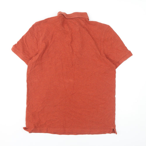 Farah Men's Orange Polo Shirt M Short Sleeve Cotton
