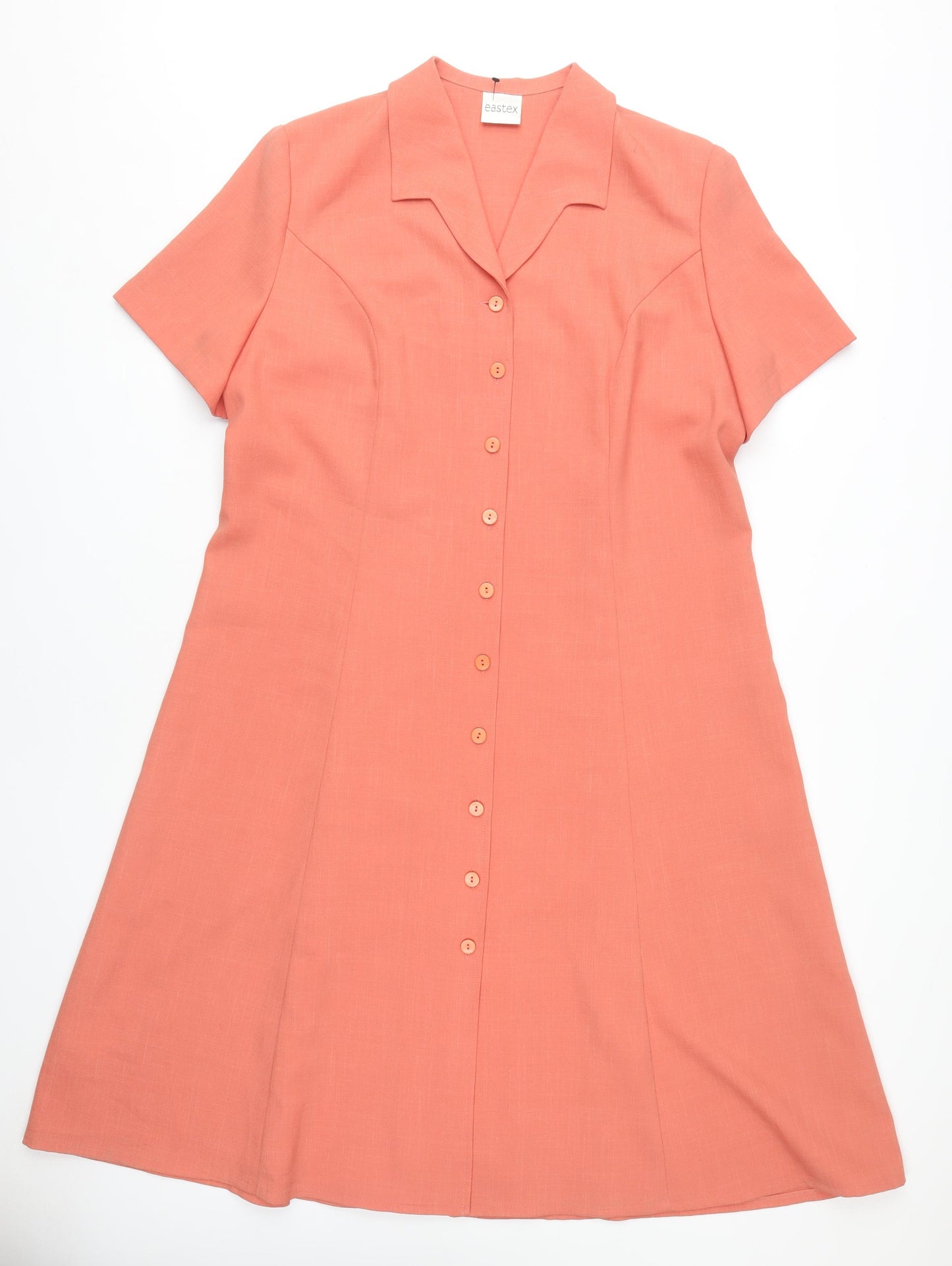 Eastex Women's Orange Shirt Dress UK 20