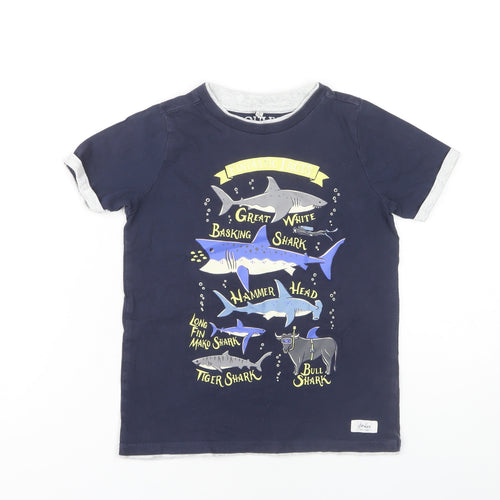 Joules Boys Blue Shark Graphic T-Shirt Age 7-8 Years