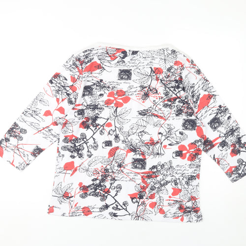 TIGI Wear Women's Multicoloured Floral Top Size 14