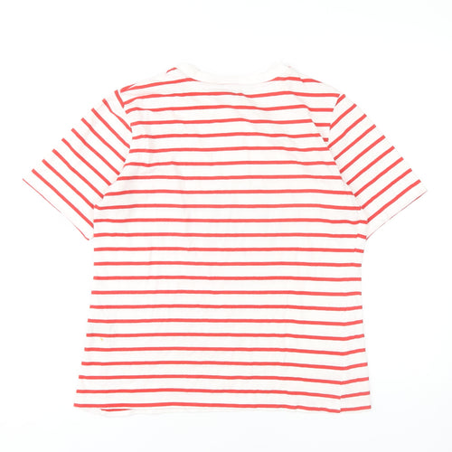 Crew Clothing Women’s Red Striped T-Shirt Size 8