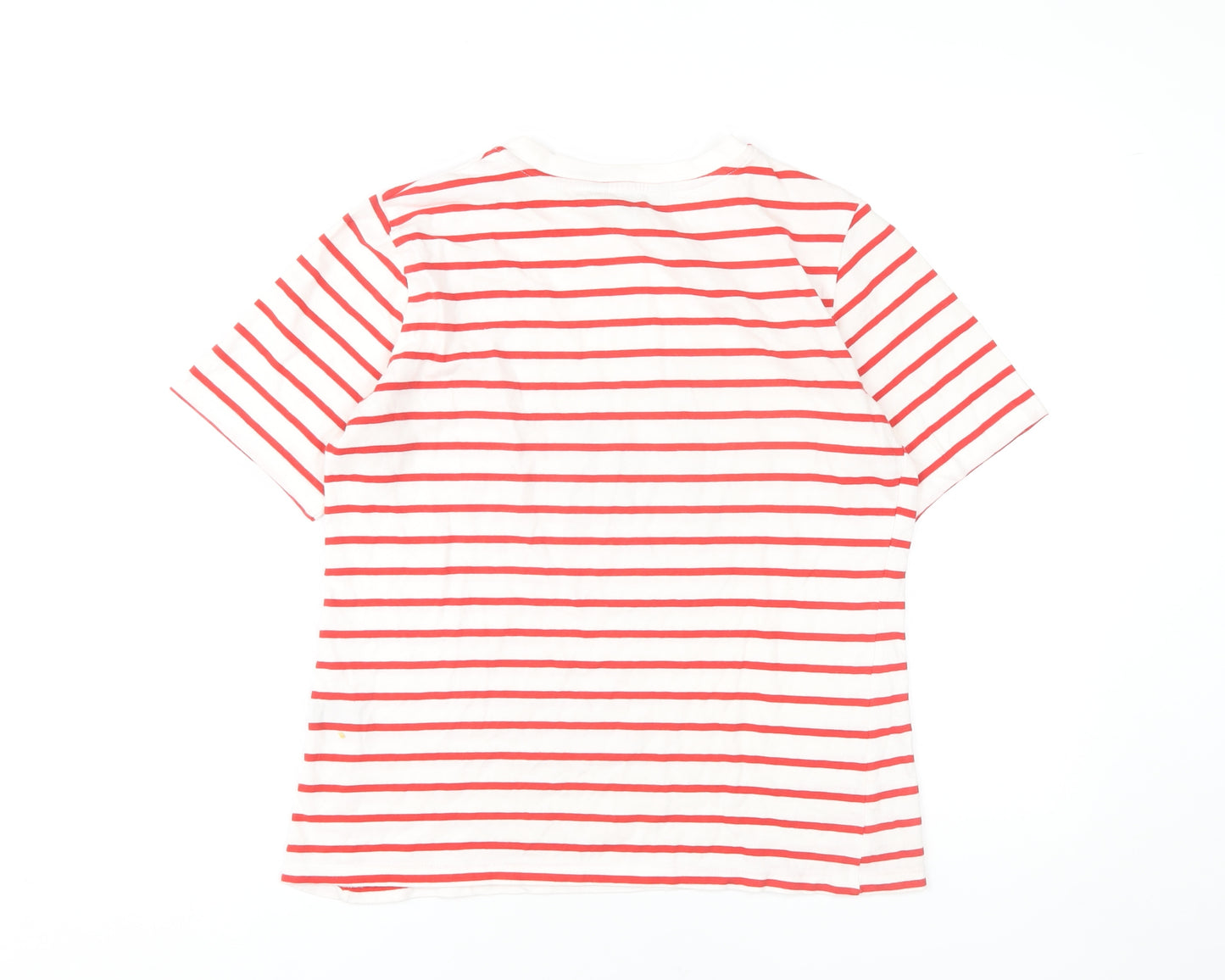 Crew Clothing Women’s Red Striped T-Shirt Size 8