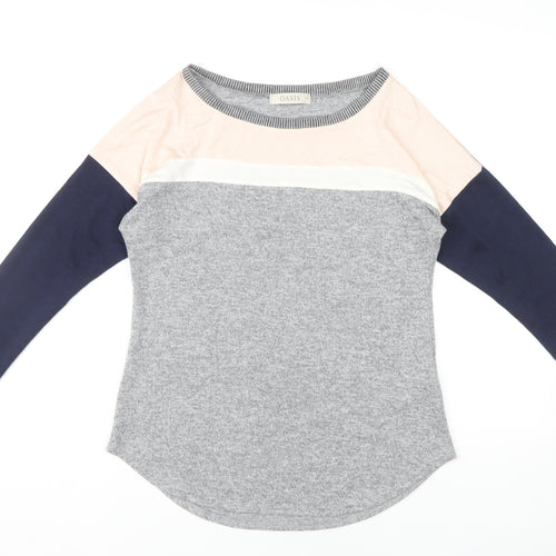 Oasis Women's Colourblock T-Shirt Grey XS