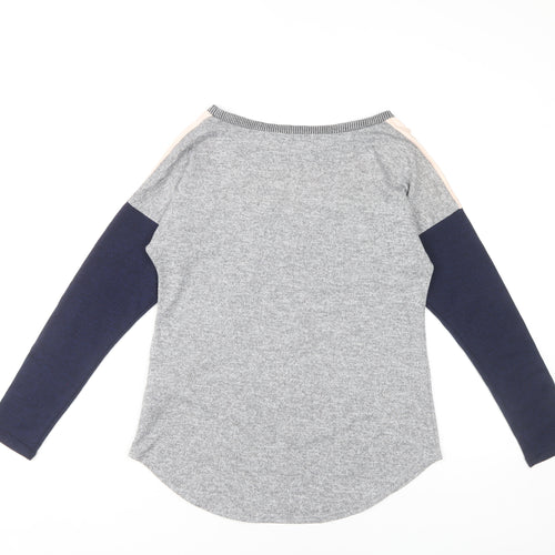 Oasis Women's Colourblock T-Shirt Grey XS