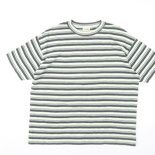 Viyella Unisex Striped T-Shirt, Multicoloured, Large